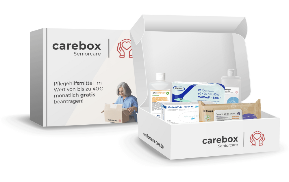Carebox - Pflegebox mit Pflegehilsmittel
